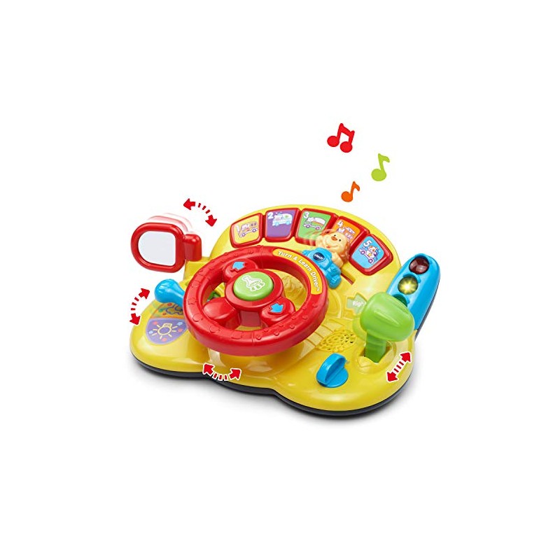 VTech Gira y Aprende Conductor (embalaje sin frustraciones), color amarillo