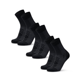 DANISH ENDURANCE Merino Wool Light Hiking Socks, Cushioned & Moisture Wicking Hiking Socks, Men, Women & Kids, 3 Pack