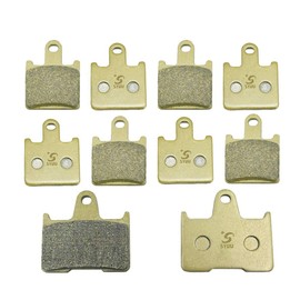 S SYUU Motorcycle Front Rear Brake Pads Compatible with Kawasaki ZZR 1400 Ninja ZX14 ZX1400 Concours 14 ZG1400 GTR 1400 ABS 2008 2009 2010 2011 2012 2013-2016 ZX14R 2013 2014 2015 2016 FA417F FA254R