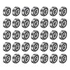 sourcing map 50pcs 695-2RS Deep Groove Ball Bearings 5x13x4mm Chrome