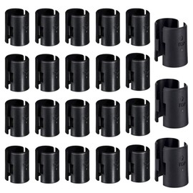 Wire Shelf Clips - 120 Pieces 60 Pairs Black Wire Shelving Shelf Lock Clips for 1" Diameter Post Shelvings