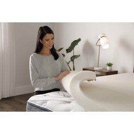 Serta CopperGel Cooling, Pressure-Relieving Memory Foam Mattress Topper, 3 Inch, Twin