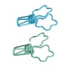 100 Pcs Binder Clips Hollow Cute Flower Shape Sturdy Metal