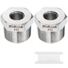 sourcing map 2pcs Stainless Steel Pipe Fitting 3/8" NPT Female