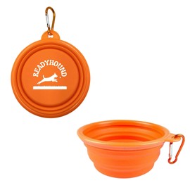 ReadyHound Collapsible Dog Bowls for Travel, 1-Pack Dog Portable Water Bowl for Dogs Cats Pet Foldable Feeding Watering Dish for Traveling Camping Walking with 1 Carabiner, BPA Free