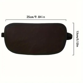 Travel Fanny Pack Anti-Theft for Women Men Adjustable Thin Sports Bag for Passport Card Cash Money Belt (Black)