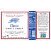 Sonoma Syrup Co. Classic Simple Syrup 25.4 fl oz |