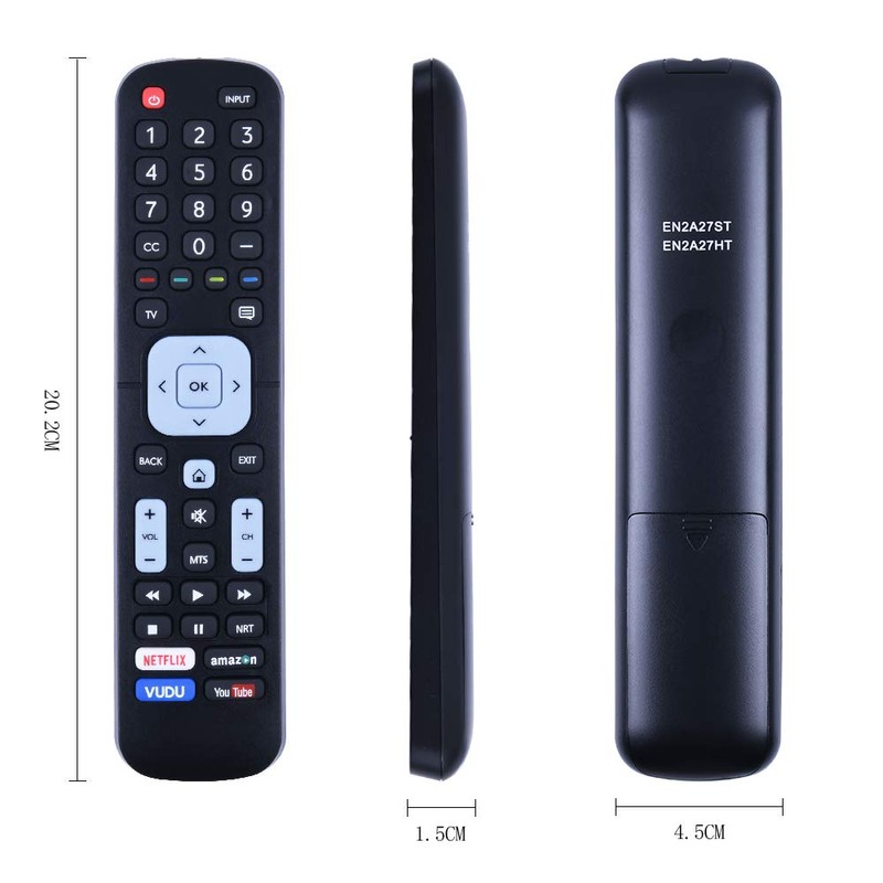 New EN2A27ST Replacement TV Remote Control for Sharp 4K Ultra