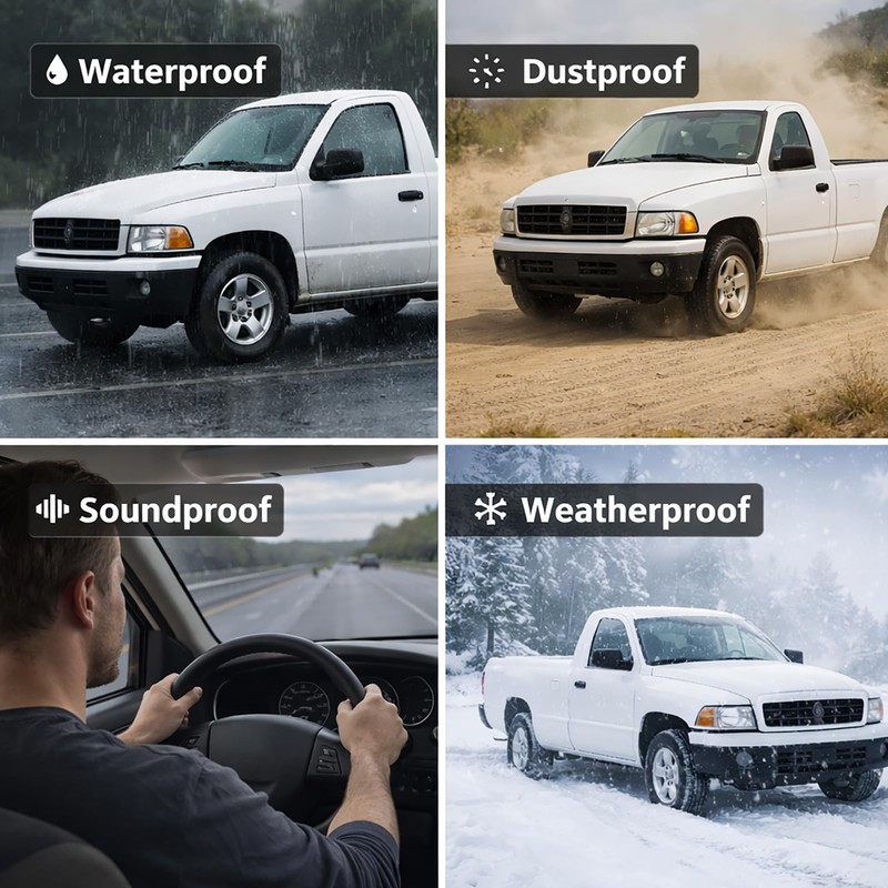 Truck Door Weatherstrip Seal - EPDM Rubber Door Frame Gap