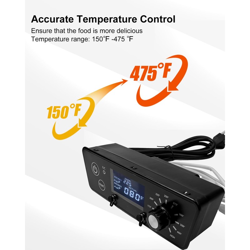 QAGGUM Digital Thermostat Control Board Kit Fit for Pit Boss