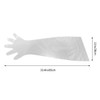 Artibetter Disposable Clear Gloves 50PCS Long Arm Plastic Gloves Latex