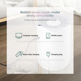 Mini P𝐮𝐫𝐢f𝐢𝐞𝐫 Improves The Home Environment. Its Body Size is 4.6 * 4.6 * 7 inches, Suitable for Placing On A Table or Bedside Table, And Its Silent Operation Does Not Affect Your Rest.