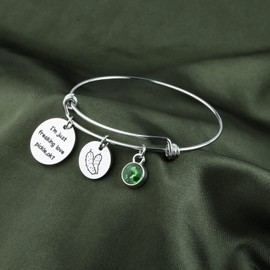 AKTAP Pickle Lover Gifts Pickle Lover Jewelry for Women I'm Just Freaking Love Pickle Bracelet (pickle bracelet)