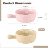 4 Pcs French Onion Soup Bowls with Handles, 21.3 oz