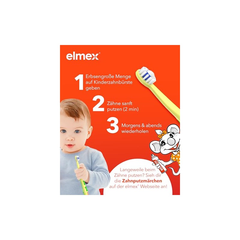 elmex Baby Toothpaste 0-2 Years 1000 ppm Toothpaste