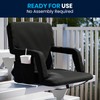 Flash Furniture Malta Portable Stadium Seats for Bleachers or Benches,