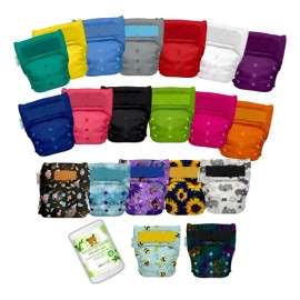 Pañales Ecológicos De Tela Ecopipo  Filtro De Bambú 20 Pack                                                                                           