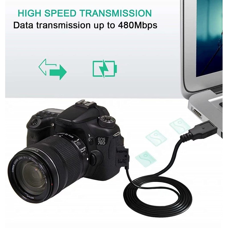 SupplySource Mini USB Data Sync Cable Cord Replacement for Tom