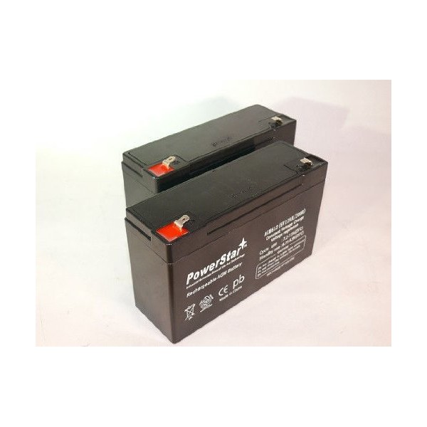 PowerStar 6V 12Ah Battery kit for Compatible with APC RBC3-2Pack
