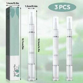Nail Care Pen, Pack of 3 Nail Care Pen, Nail Care Pen with Tea Tree Oil, Aloe Vera & Vitamin E, for Nourished Fingernails & Toenails