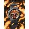 G-Shock Flame inside series_gray, orange, Round (GA-100)