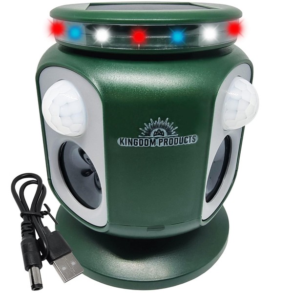 Solar Animal Repeller with Expanded Detection Range - Animal Repellent