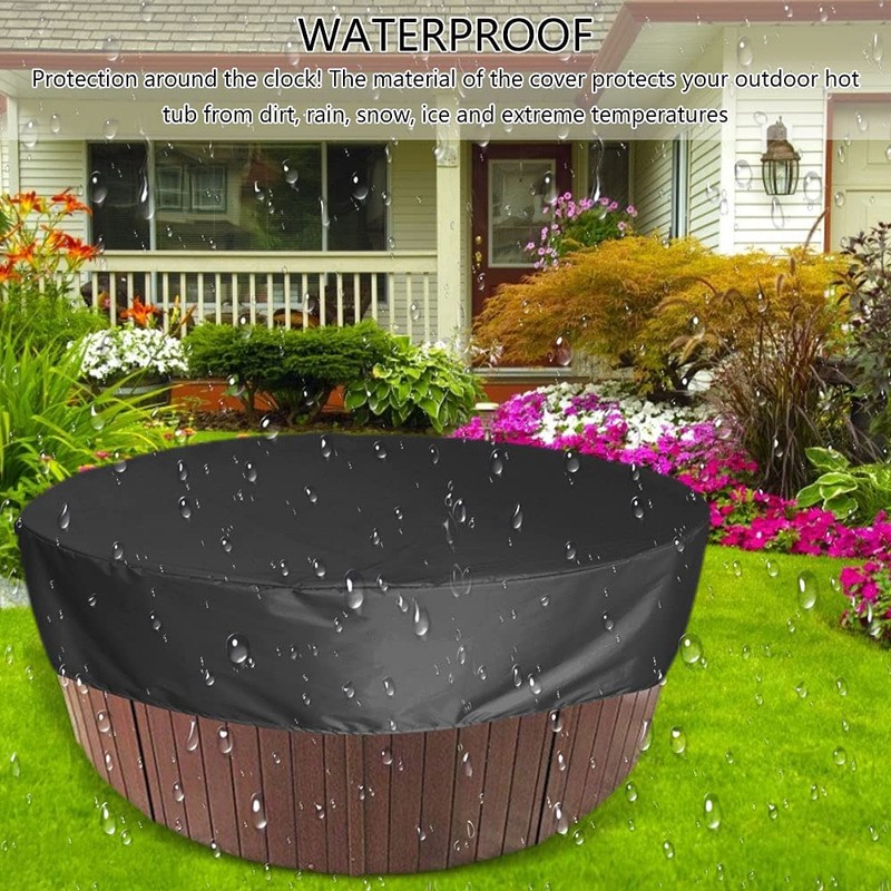 Round Hot Tub Cover Insulated, 80'' x 12''Anti UV Outdoor