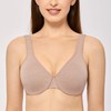 DELIMIRA Women's Minimizer Seamless Full Coverage Underwire Non Padded Bra