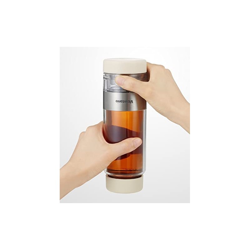 Vitantonio TWISTEA (Red, VTW-10) Tea Infuser Bottle
