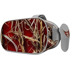 Decal Style Skin Wrap Compatible with Oculus Go Headset - WraptorCamo Grassy Marsh Camo Red (Oculus NOT Included)