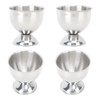 4PCS Egg Cup Set 40ml Stainless Steel High Temperature Resistant