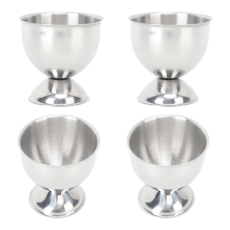 4PCS Egg Cup Set 40ml Stainless Steel High Temperature Resistant