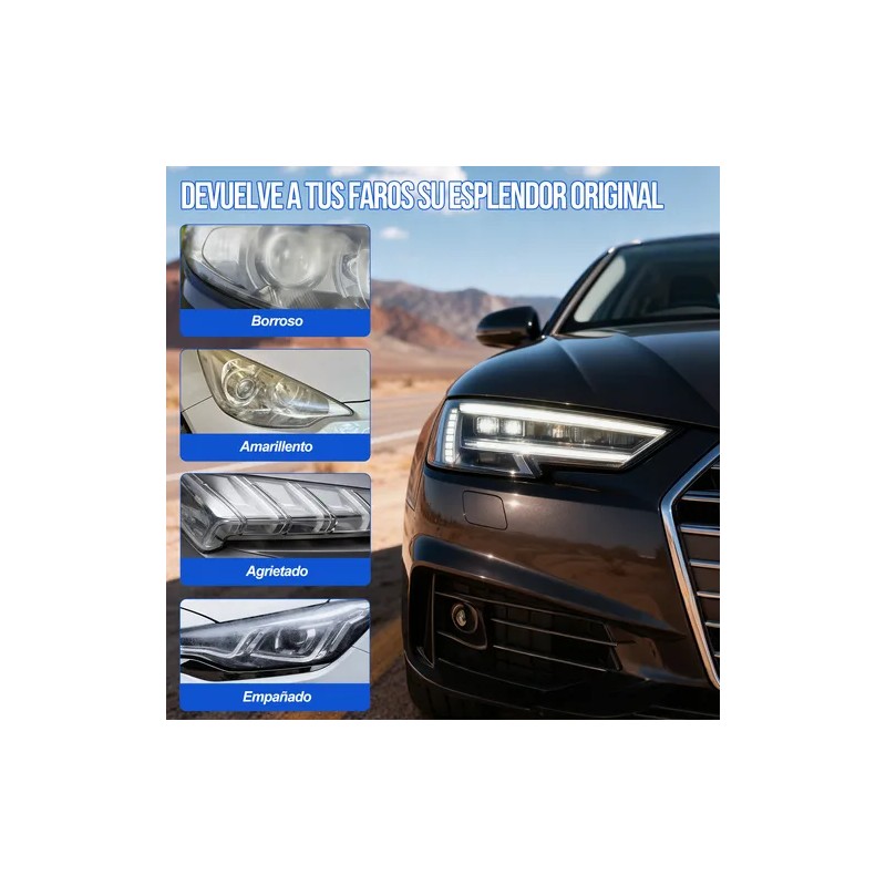 Alta Calidad Restaurador De Faros Kit Para Pulir Faros 190ml