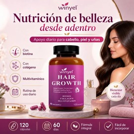 Biotina Con Colágeno Para Cabello Uñas Y Piel 120 Caps