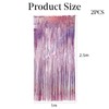 Girls Tinsel Curtains Pink Glitter Pastel Foils Fringe Party Decoration