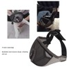 Adjustable Bulldog Mask Bite and Barking Dog Muzzle Eye Closed