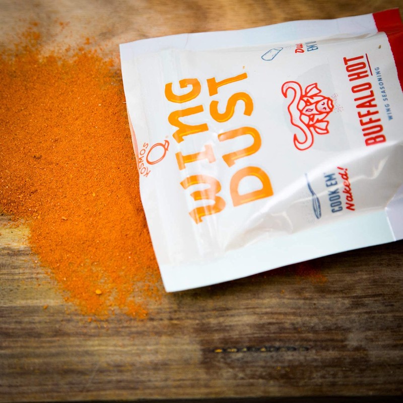 Kosmos Q Hot Buffalo Wing Dust, Spicy Chicken Wing Seasoning
