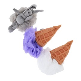 Outanaya 3pcs Bubble Makers Bath Toys Adorable Bath Flower Balls Hanging Rope for Boys and Girls Adults Family Travel Random Style