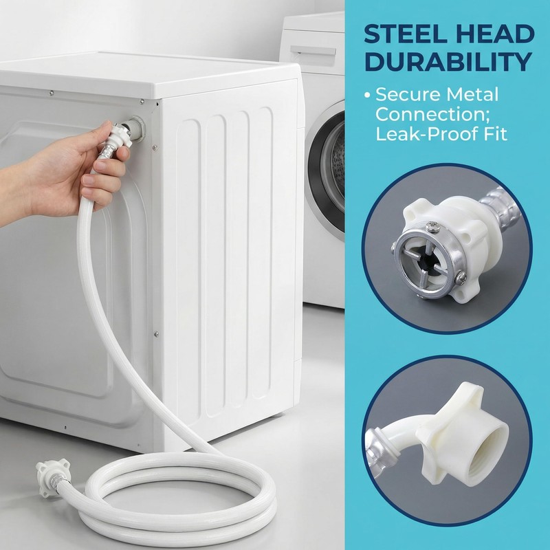 GDLPZM 6.6FT 2 meter wave wheel drum washing machine water
