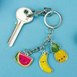 My Kawaii Tropical Keycharms Keyring, 3 cm, Multi