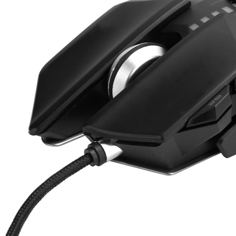 Mechanical Mouse Ergonomic Gaming Adjustable Tail Wired Computer Supplies 4000DPI