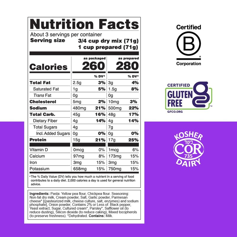 Chickapea One Pot Chickpea Pasta - Creamy Garlic - 7