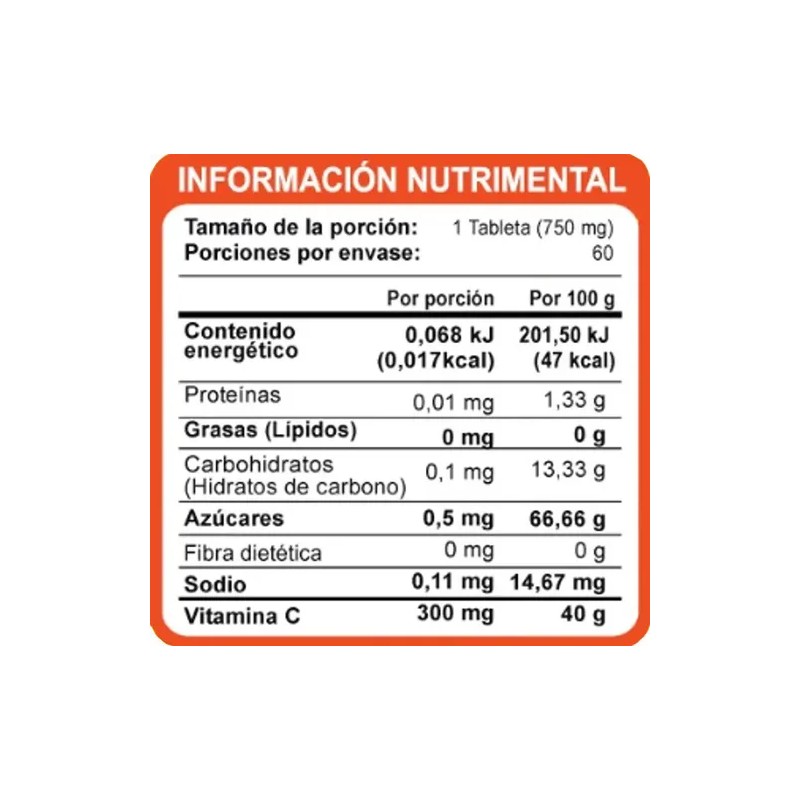 Vitamina C Widl Health 60 Tab Masticable Naranja Promo 2