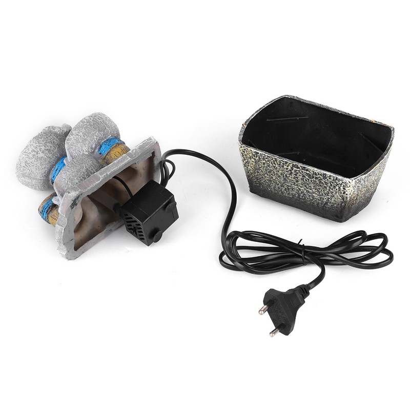 Mini Unique Shape Simulation Desktop Fountain Waterfall Table Ornament for
