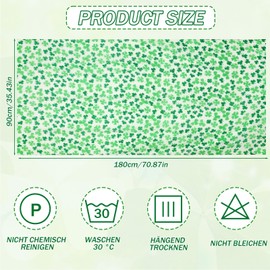 DTOFOOT Pack of 2 St. Patrick's Day Scarf Women's Long Clover Scarf Satin Silk Scarf with Irish Clover White Green Scarf for Holiday Outfit Parade Party Supplies St Patricks Day Gift, Green