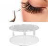 Acrylic Tweezers Stand Holder 12 Holes Rotatable Eyelash Extension Tool