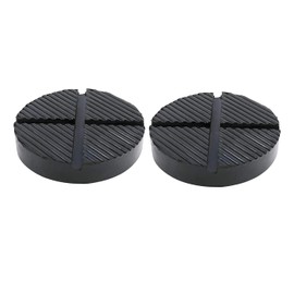 DESLE 2022 New Thicken,Floor Jack Rubber Pad Universal Jack Adapter Pinch Weld Side Frame Rail Protector Puck/Pad (2 Pack) Black