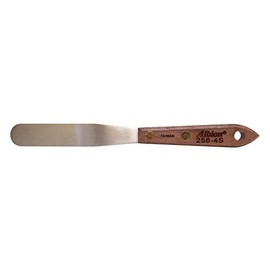 Albion Engineering Company 258-4S Classic Spatula, Stainless Steel, Hardwood Handle, 3/4" Wide Tip x 4" Long Blade