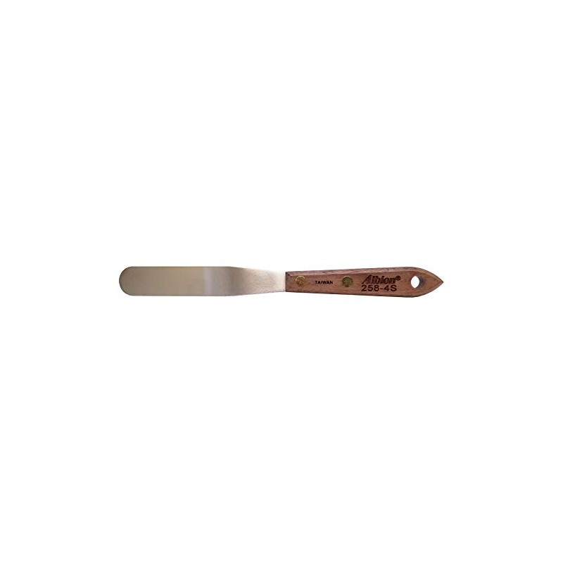 Albion Engineering Company 258-4S Classic Spatula, Stainless Steel, Hardwood Handle,