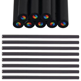 Rainbow Pencils, 7 Color Leads, 8 Pieces, Blackwood Rainbow Pencils, Colorful Colored Pencils, Sketching, Rainbow Pencils, Fashionable Pencils, Cute, Drawing, Hobby, Art, Elementary School Supplies, Present, Stationery